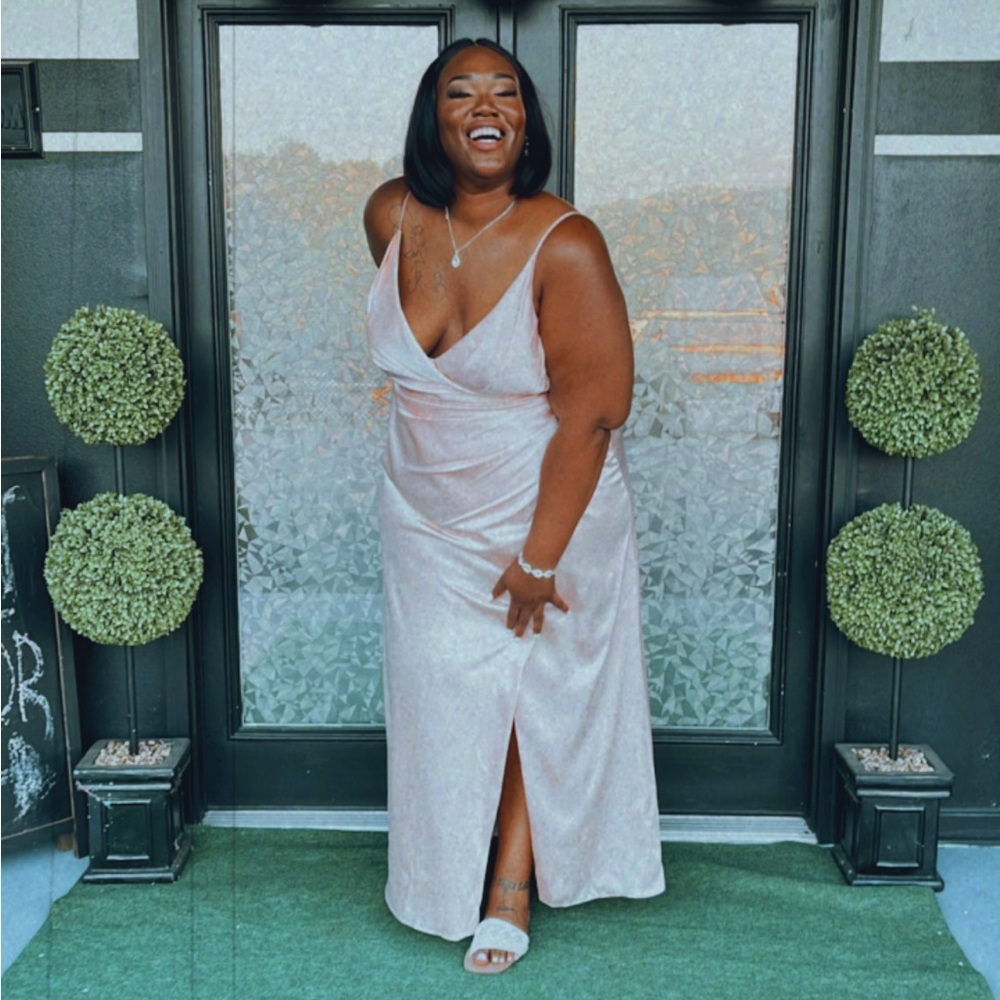 Plus size bridal party dress